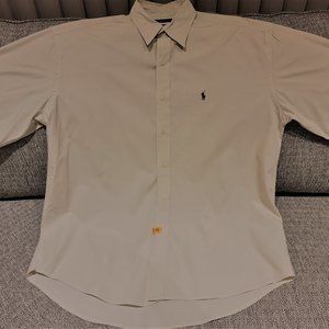 Ralph Lauren XL S/S dress shirt . Off white .